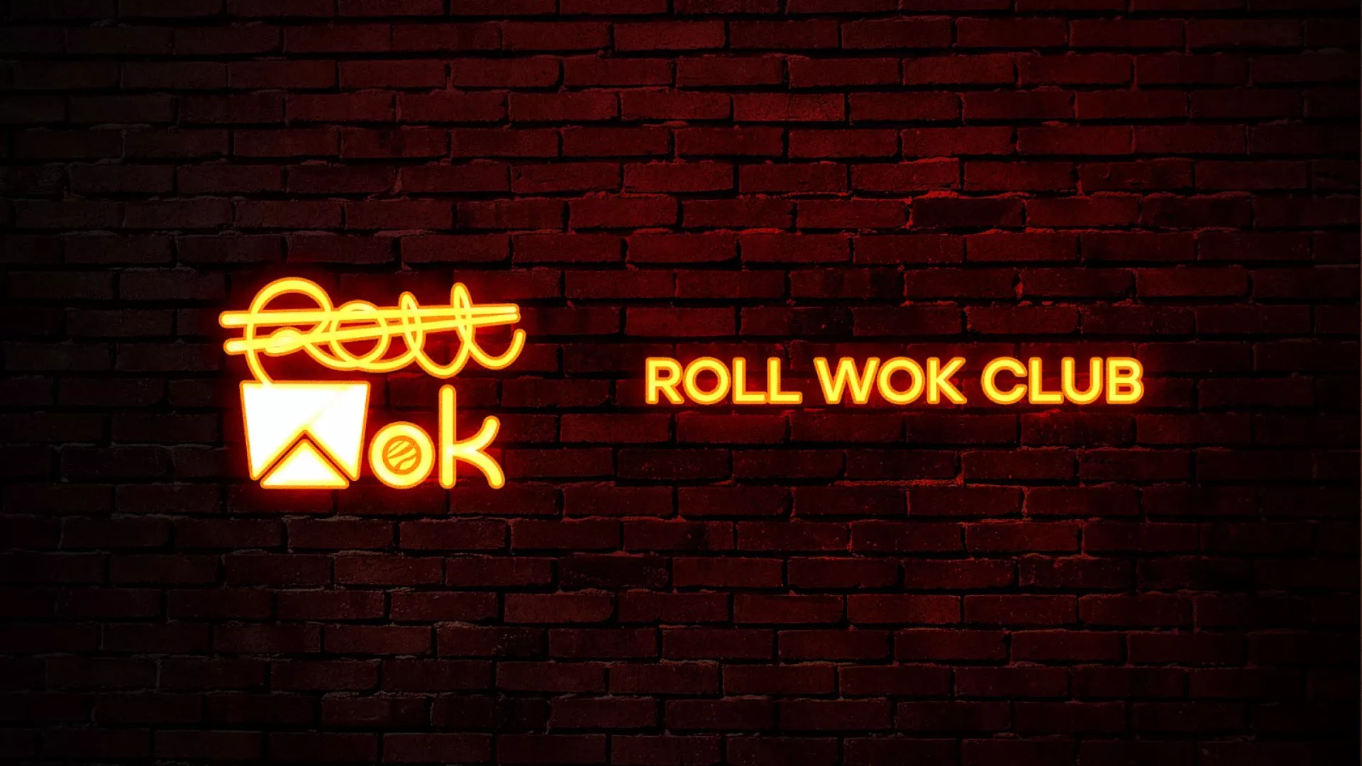 Разработка интерьерной вывески суши-бара «Roll Wok Club» в Улане-Удэ